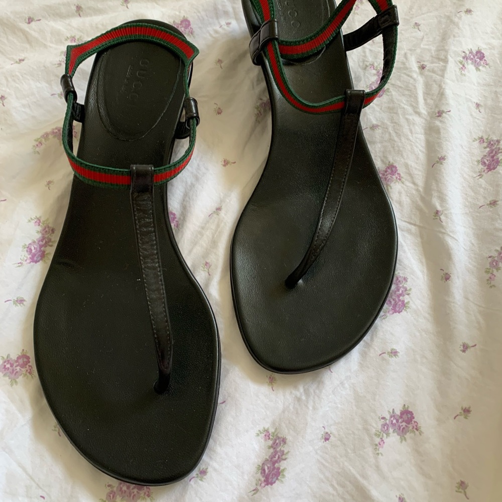COPY - Gucci Web wedge sandals